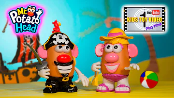 Mr. and Mrs. Potato Head Beach Spudette and Pirate Spud in, “Summer Beach Fun”, Toy Video