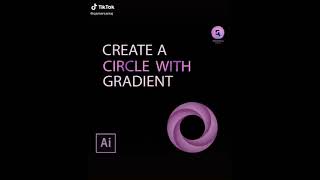 شروحات برنامج اليستريتور تصميم دائرة متدرجة  illustrator  create a circle with gradient