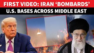 US Bases 'BOMBED'; First Video Of Explosions | Iran's Ballistic Missile Rain ‘UNNERVES’ Trump Team