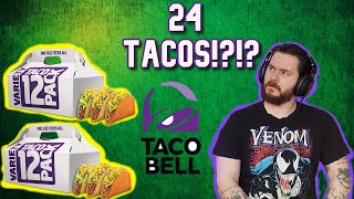 ATTEMPTING TO EAT 2 TACO 12 PACKS!! | 24 TACO CHALLENGE