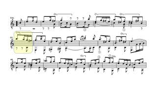 Gigue de la troisième suite pour luth BWV 995 — Guitare classique