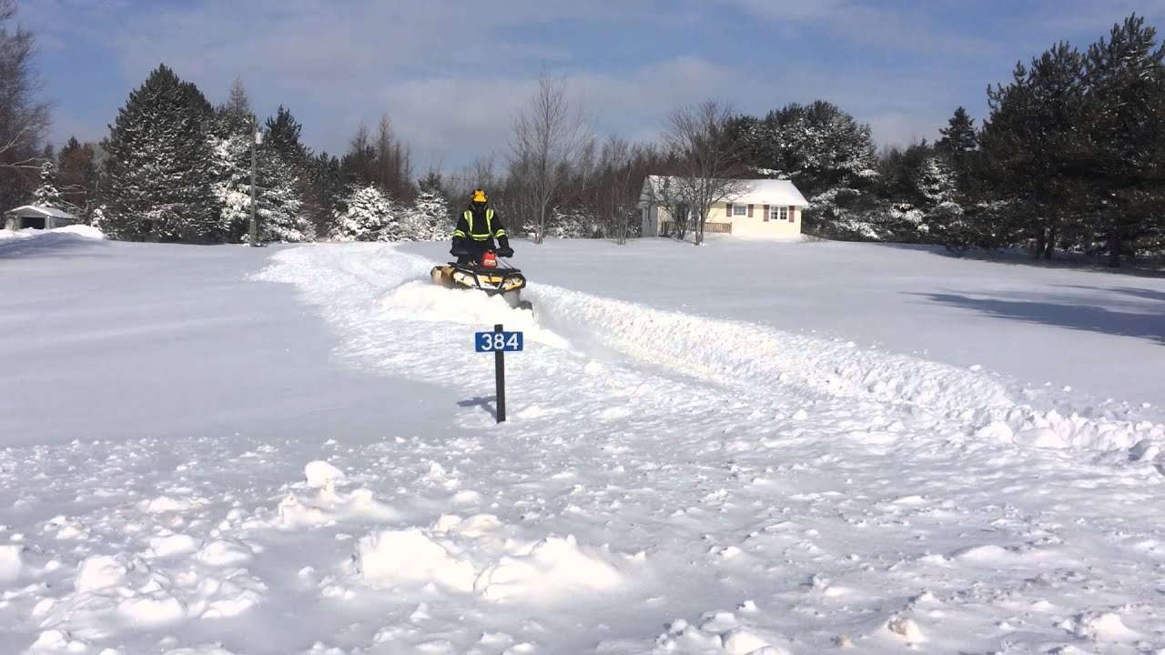 Can Am 1000 Outlander Plowing YouTube