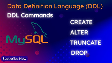 Data Definition Language (DDL) | MySql