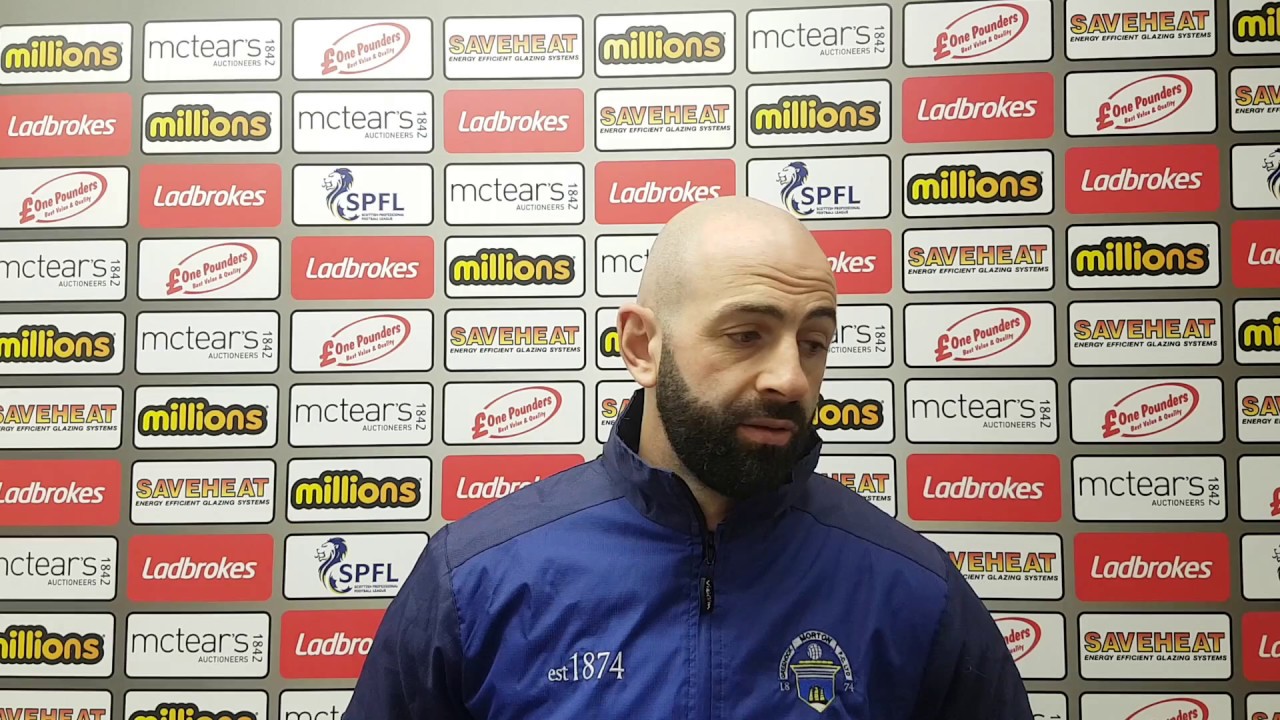 Morton's Gary Harkins discusses embrace with Celtic boss Brendan Rodgers