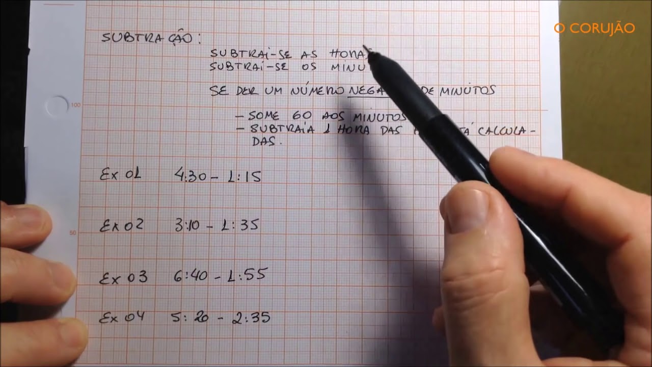 Soma e subtração de horas mais fácil (MT17) 