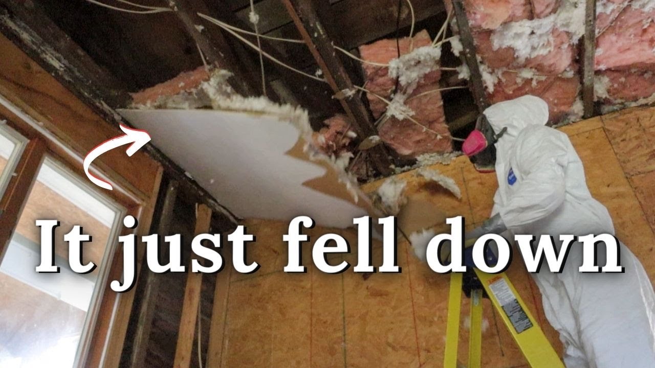 Ceiling Comes Crashing Down // 1930's Farmhouse Renovation Ep 47