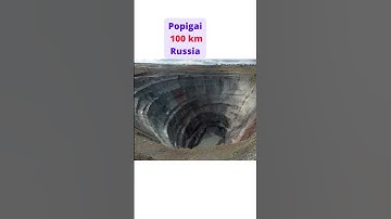 Top 10 The Largest Asteroid Craters on Earth  Diameter #top