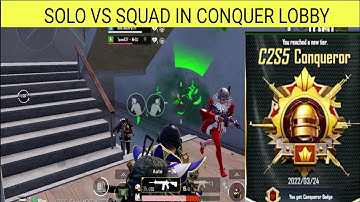 SOLO VS SQUAD IN SQUAD CONQUEROR LOBBY SAMSUNG,A3,A5,A6,A7,J2,J5,J7,S5,S6,S7,59,A10,A20,A30,A50,A70