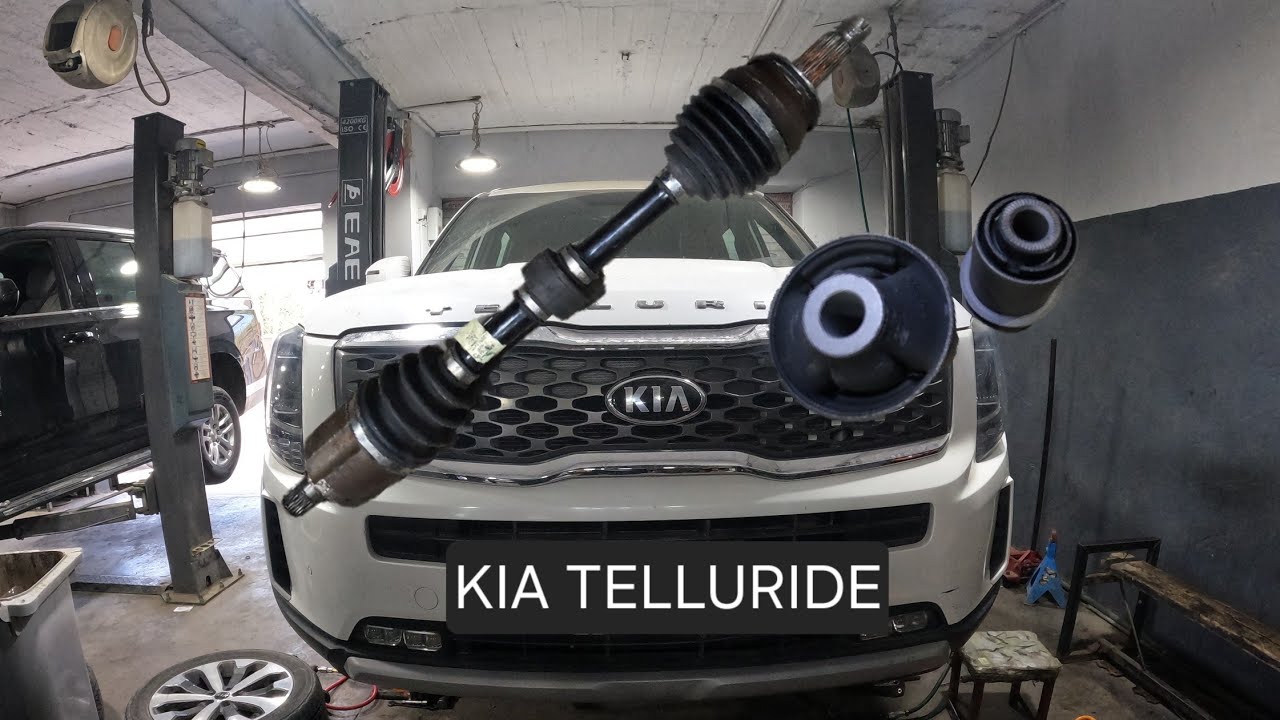 замена втулки переднего рычага - ось ШРУС ... киа теллурайд - kia ...