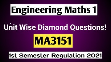 Engineering Maths 1|Important Questions|MA3151|1st Semester|Anna University|Vincent Maths|