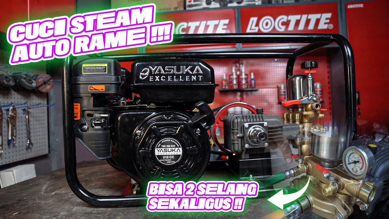 Sangat Rekomend untuk usaha cuci steam dll | YASUKA POWER SPRAYER | YSK 200 EXC - PS 22