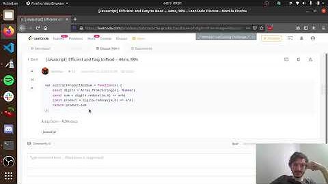 LeetCode 1281. Subtract the Product and Sum of Digits of an Integer | JavaScript