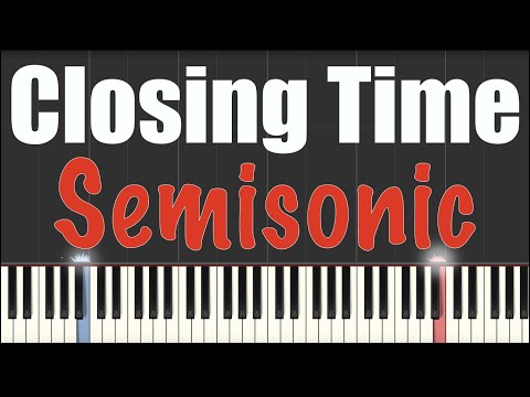 semisonic closing time piano sheet music