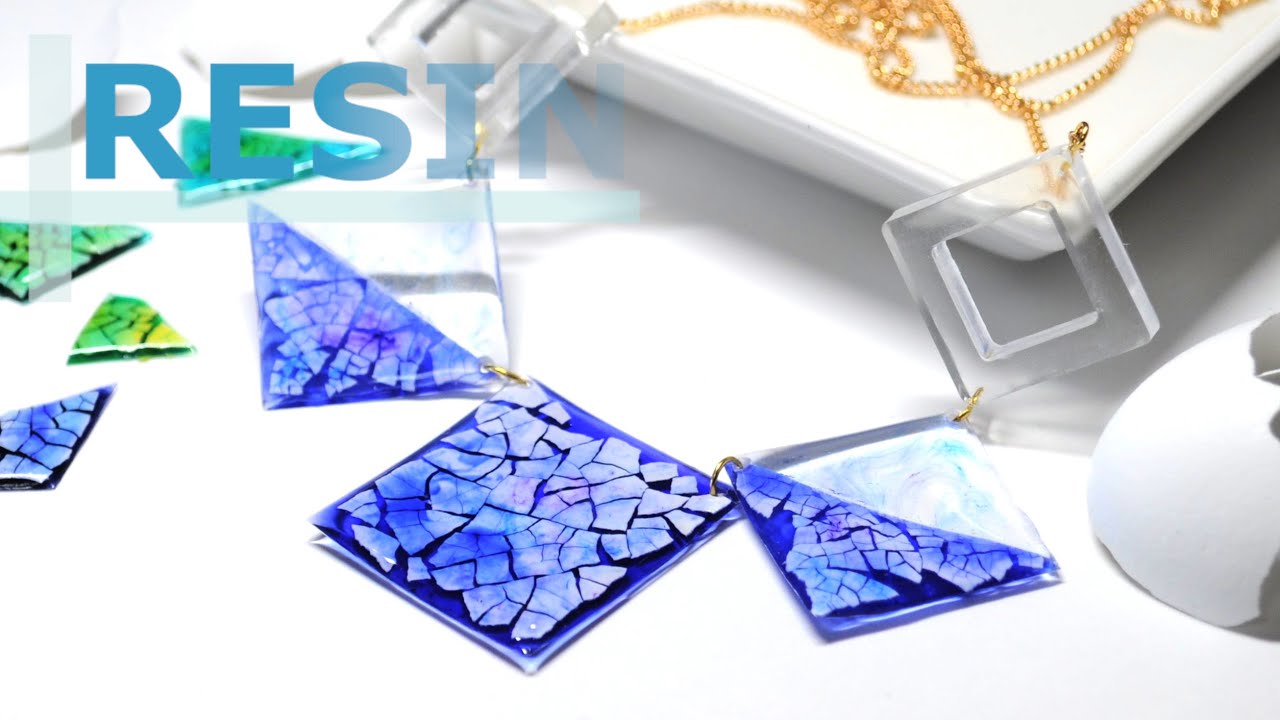 【レジン】「家にあるもので！」ネックレスつくったよ～♪ Egg shell with resin | accessory