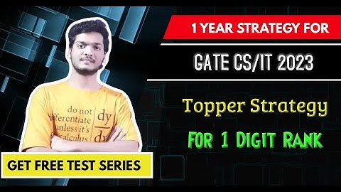 GATE COMPUTER SCIENCE 2023 STRATEGY | HOW TO PREPARE FOR GATE | TOPPERS STRATEGY