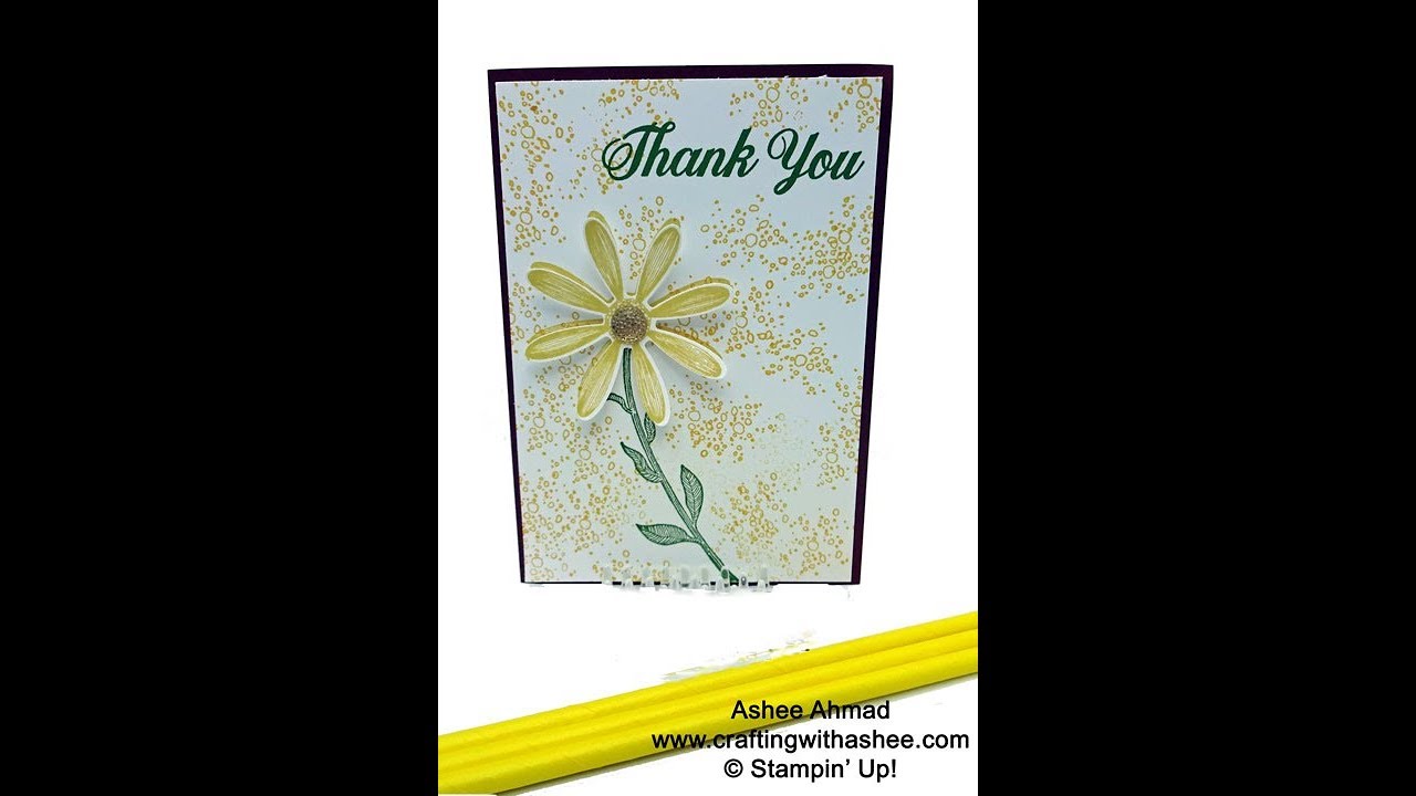 Daisy Lane Thank you Card - Stampin' Up! - YouTube