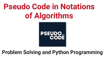 6.Pseudo code in Notation of Algorithms Explained in Tamil/English