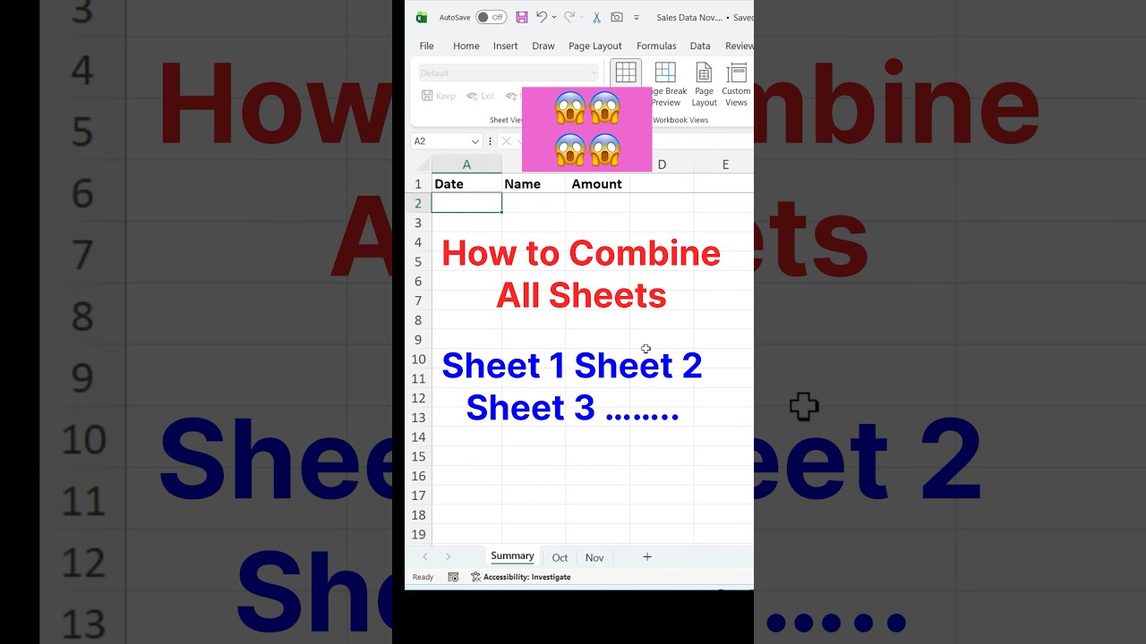 How to Combine All Sheets in Excel 😱