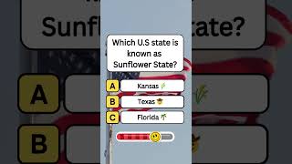 Which U.S state is known as SunFlower State? #shorts #usa #quiz