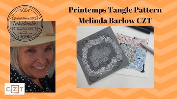 Printemps Tangle Art Lesson #448