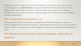 How to Control Fragment Orientation in Android Navigation Components screenshot 5