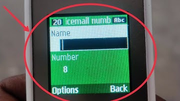 How To Save & delete Voicemail Number in Samsung Guru GT E1200Y