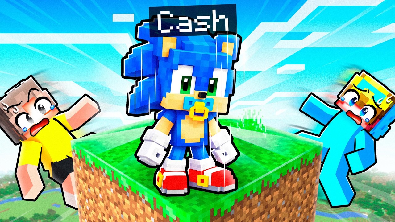 I Pretended to be BABY SONIC on One Chunk! (Minecraft)
