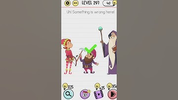 Brain test level 297 Uh Something is wrong here