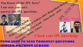 How much you know about IPL? Questions You can't answer | Indian Premier League | Enjoy Quarantine | screenshot 2