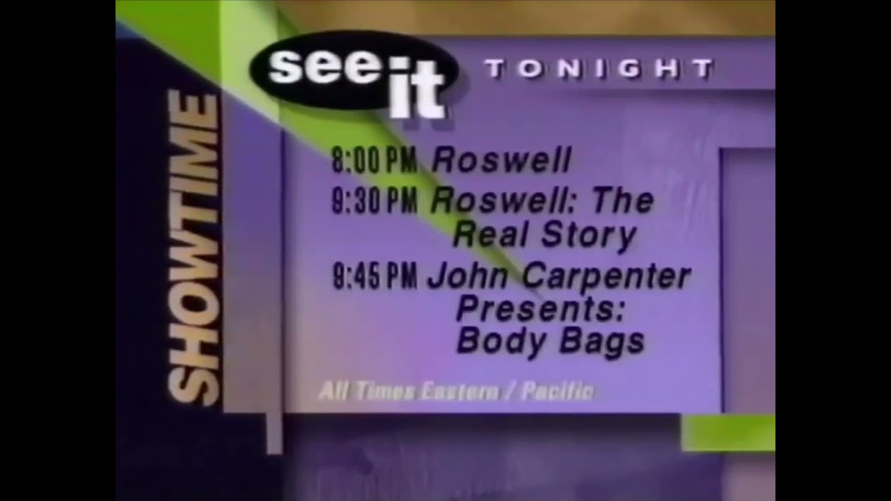 Tonight on Showtime promos July 30/August 2 1994