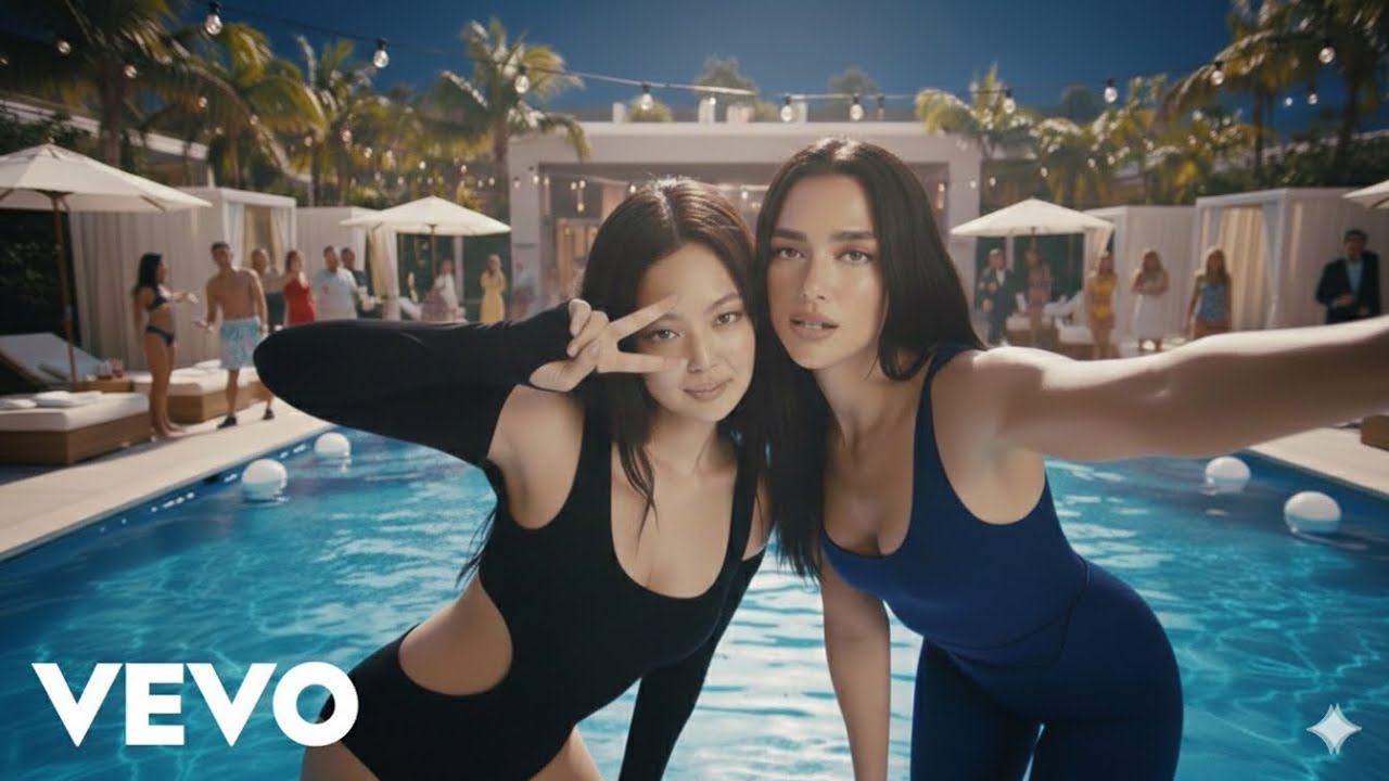 Jennie, Dua Lipa - New Rules [ft. Doja Cat, K-pop] | (Official Music Video)