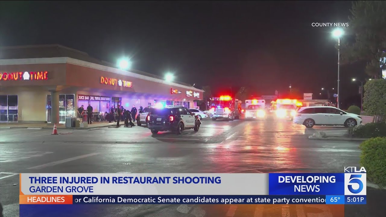 3 hospitalized after shooting at restaurant in Orange County - YouTube