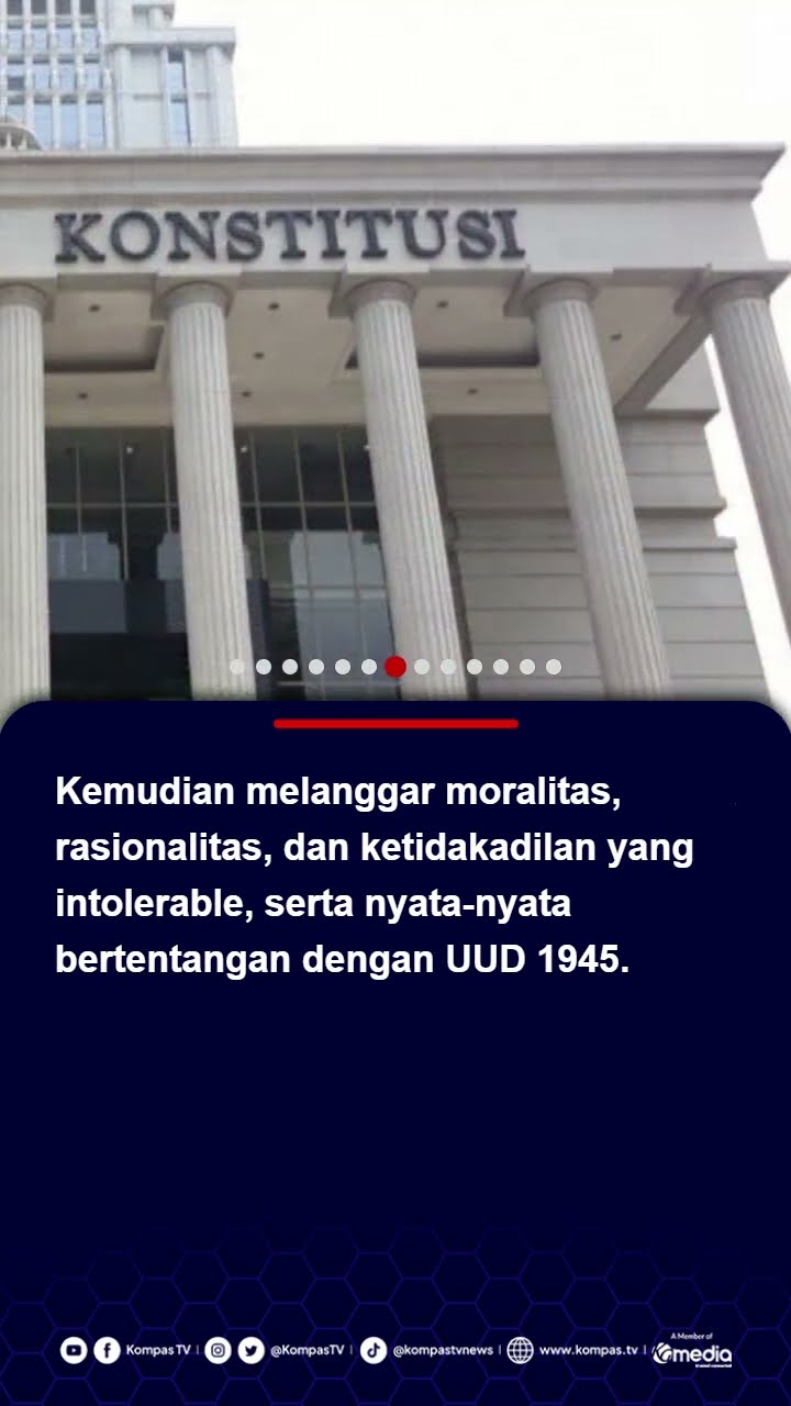 MK Hapus Presidential Threshold 20 Persen dalam UU Pemilu #mk #presidentialthreshold