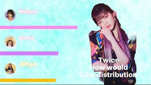 how would twice sing cake from itzy line distribution