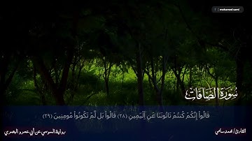 تلاوة خيالية من سورة الصافات للقارئ محمد سامي برواية السوسي عن أبي عمرو البصري