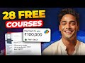 28 indemand skills with free courses free certifications  earn 1 lakhmonth