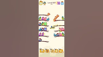 Bird sort color game level 627 #gameartdesign #gamedesign #gaming #gamelevel #gameart #gameartwork