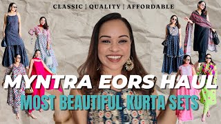 HUGE MYNTRA SALE HAUL- BEAUTIFUL KURTA SETS UNDER ₹1200