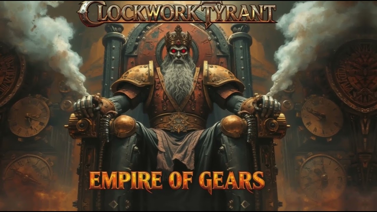 Clockwork Tyrant – Empire of Gears (Full Album) | Industrial Fantasy Metal