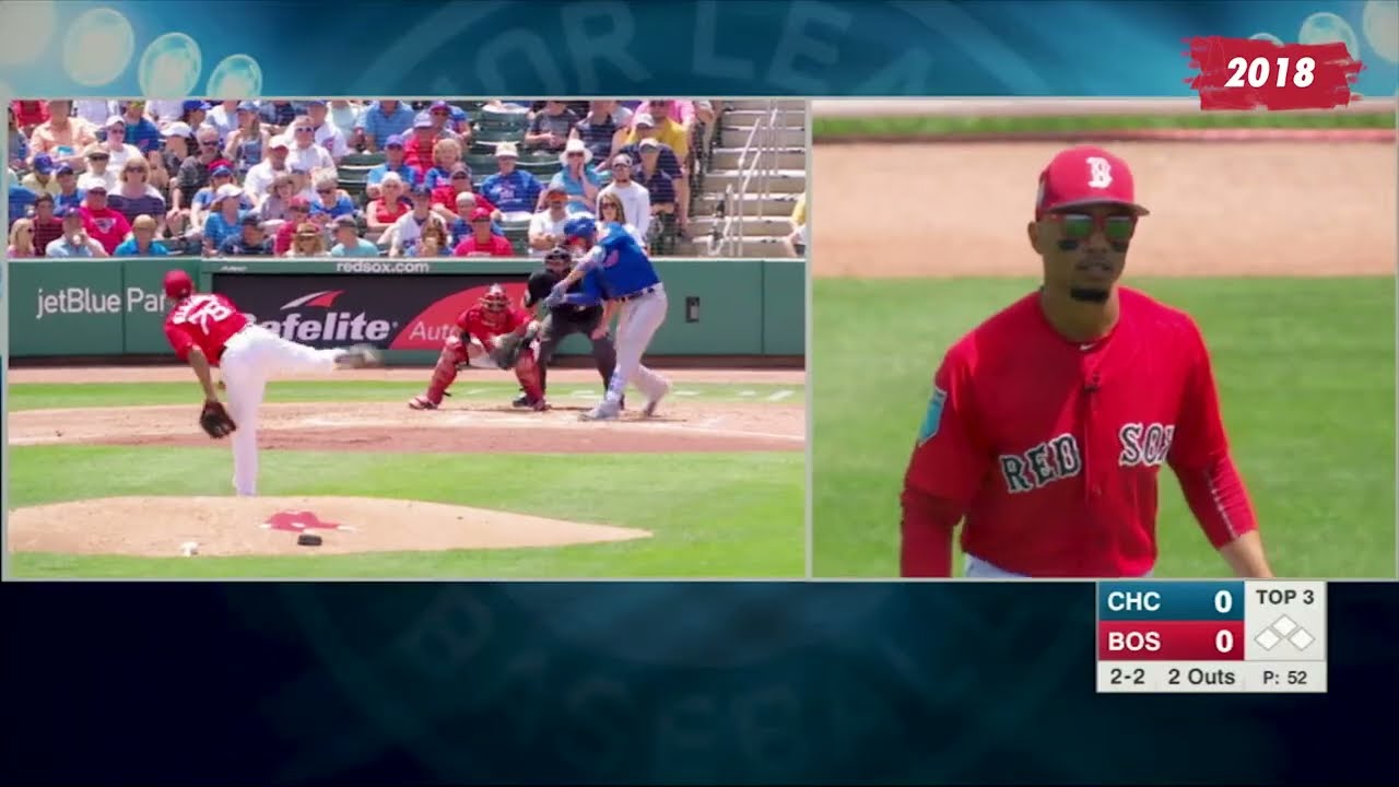 Mookie Betts mic'd up in the outfield is the innovation baseball