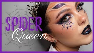 SPIDER QUEEN MAKEUP TUTORIAL | spooky season🎃 | skyebmua