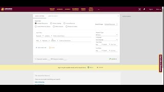 Finding Advanced Search Features Central Michigan University Library Website