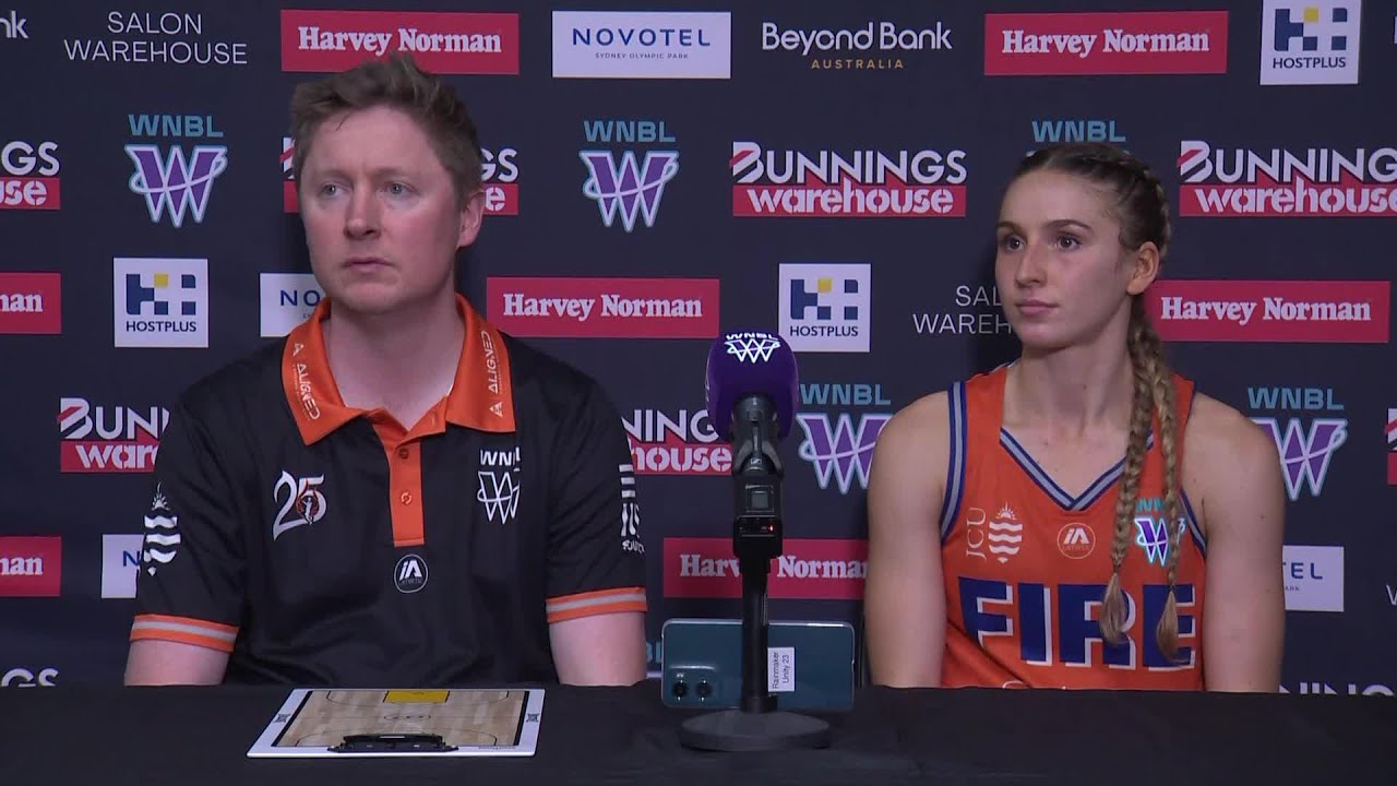 PRESS CONFERENCE: Shannon Seebohm and Miela Sowah vs Sydney Flames, R10 WNBL26