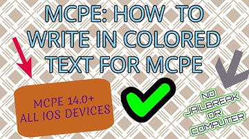HOW TO WRITE WITH COLOR ON MCPE SIGNS FOR IOS DEVICES! 14.0 + // The GamingPanda Films