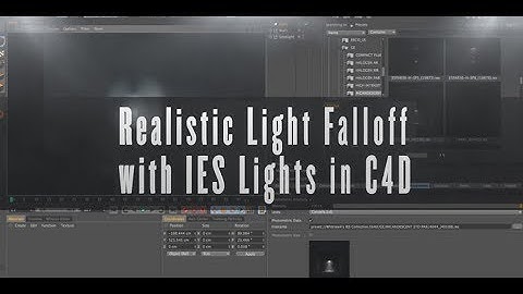 Cinema 4D Tutorial - Realistic Light Falloff with IES Lights in C4D