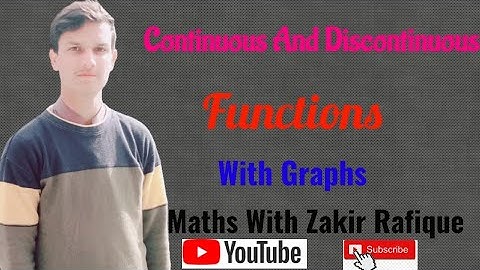 Continuous and discontinuous functions with graph in urdu/hundi