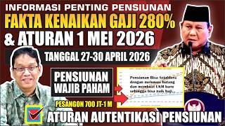 🔴RESMI SELAMAT! PENSIUNAN GOLONGAN I- IV MERUPAKAN PENERIMA KENAIKAN GAJI 1 MEI 2026, CEK FAKTANYA?