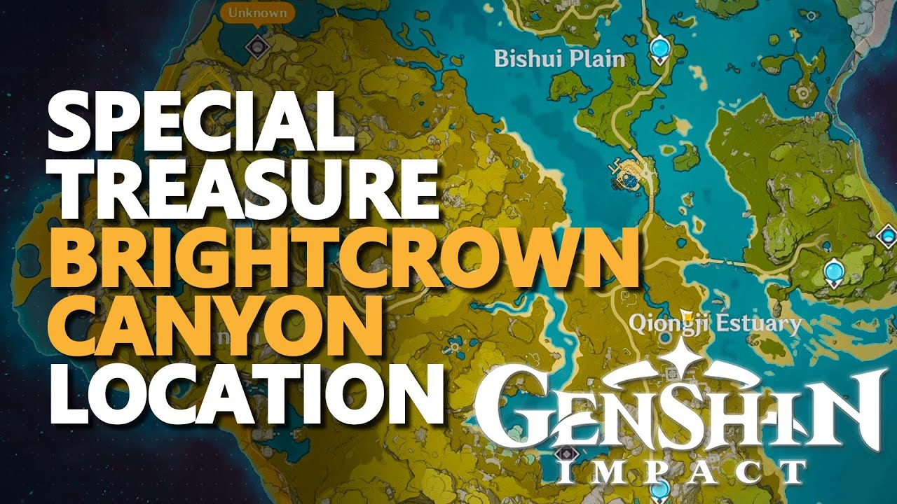 Special Treasure Brightcrown Canyon Genshin Impact Location YouTube