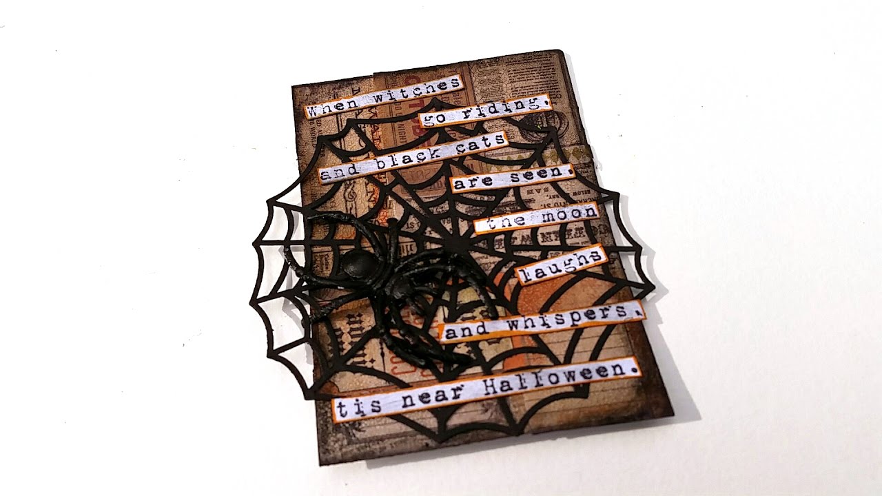 Halloween Artist Trading Card "Spider" YouTube