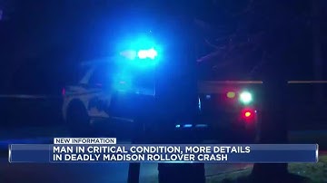 Man in critical condition after Madison crash that killed 3 people and a dog